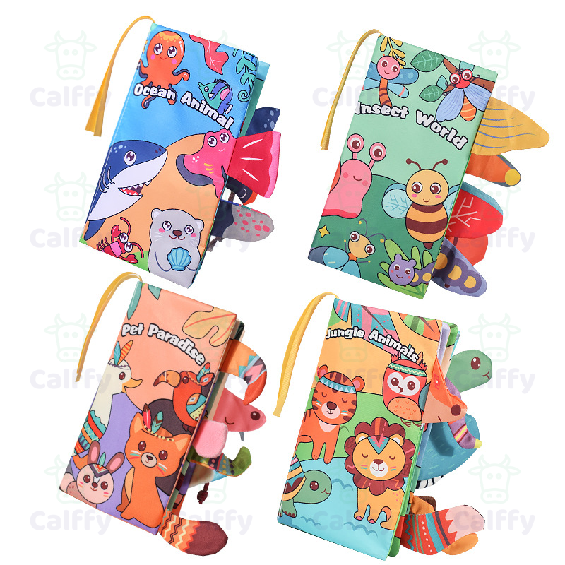 Baby Cloth Crinkle Books Ocean Animal - Calffy