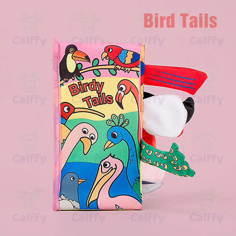 Baby Cloth Crinkle Books Bird Tails - Calffy