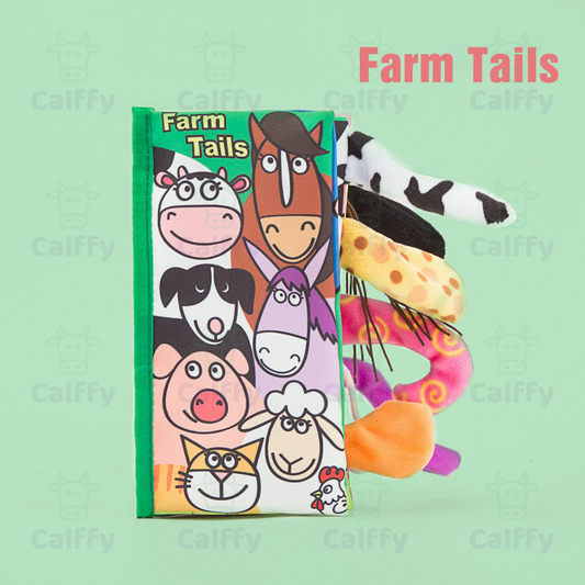 Baby Cloth Crinkle Books Farm Tails - Calffy