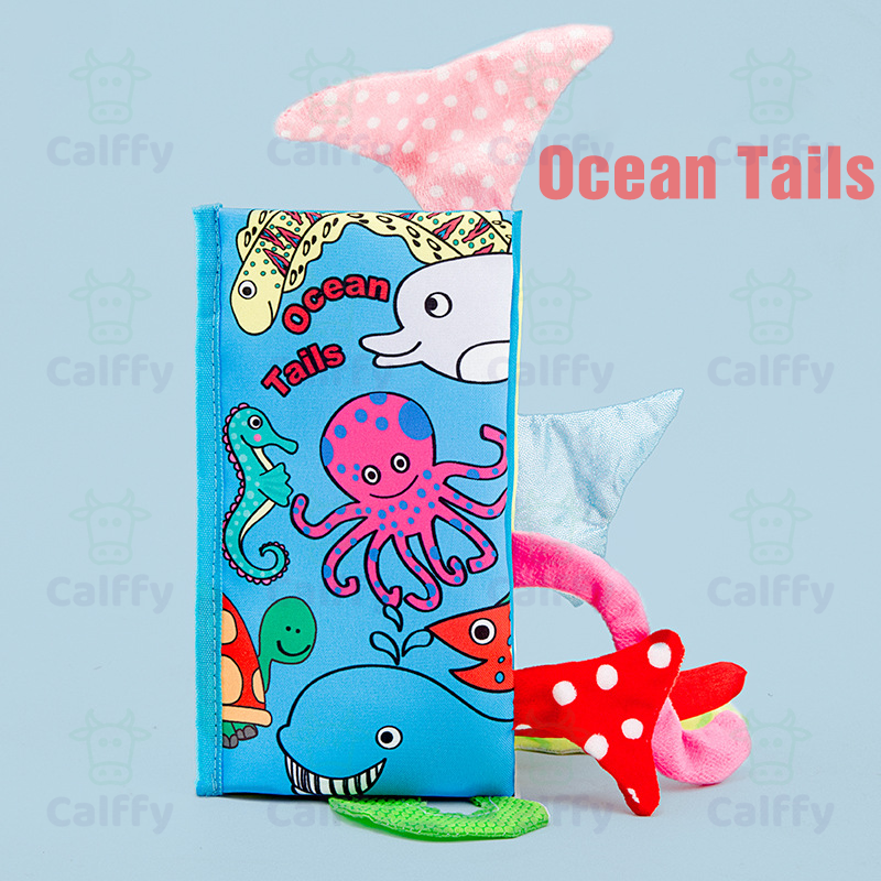 Baby Cloth Crinkle Books Ocean Tails - Calffy