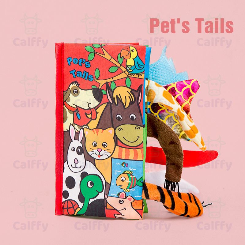 Baby Cloth Crinkle Books Pet's Tails - Calffy