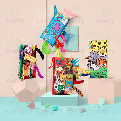 Baby Cloth Crinkle Books Pet's Tails - Calffy