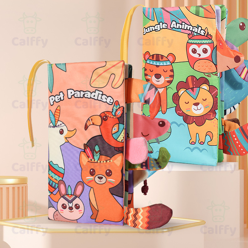 Baby Cloth Crinkle Books Pet Paradise - Calffy