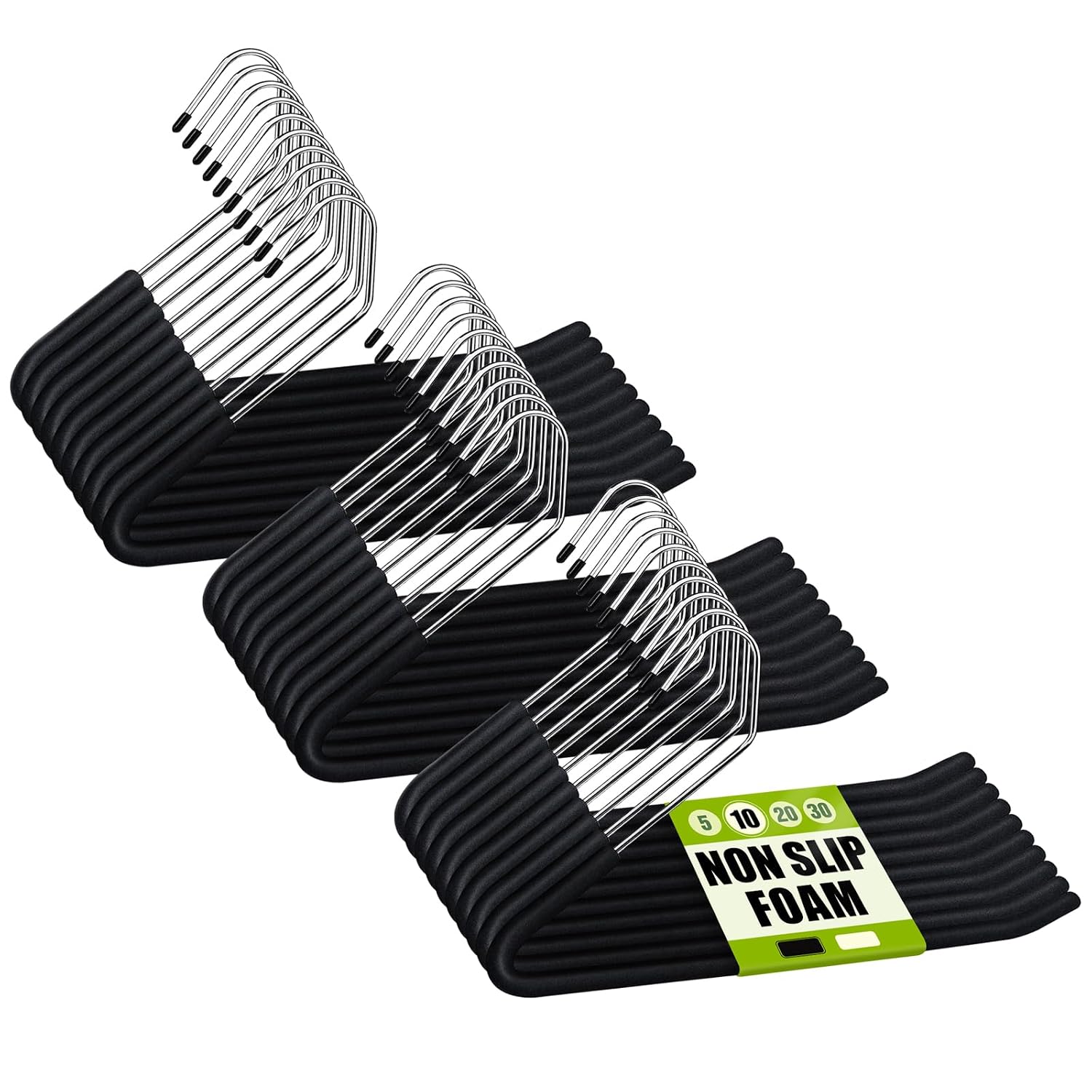B0BKRHM21G Black · 30 Pack