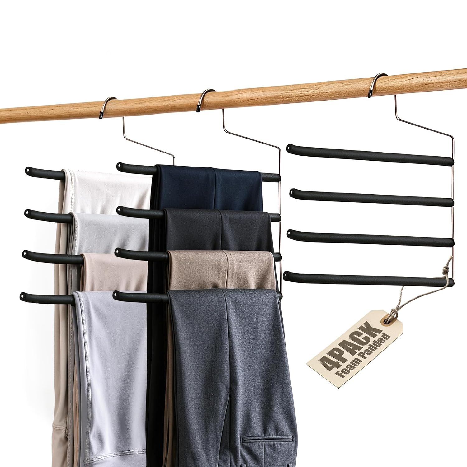 B0H9R966HS Black · 4 Pack